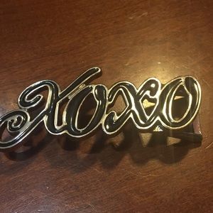 3,5” XOXO belt buckle